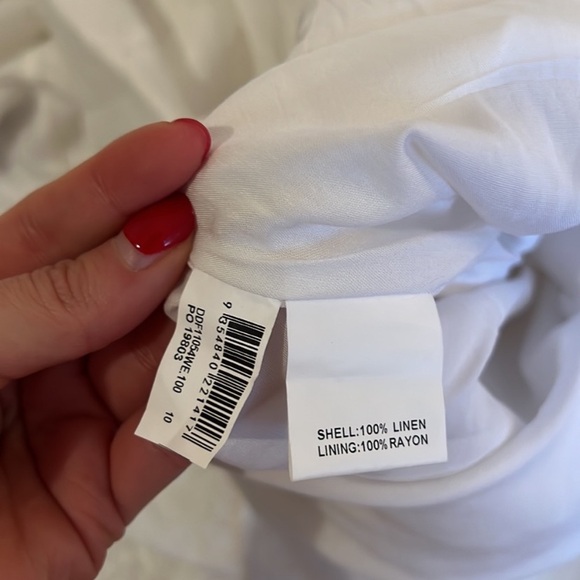 Dissh Ariana Linen White Dress - Picture 7 of 7